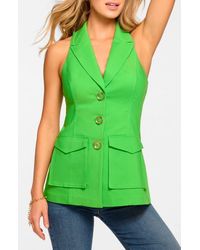 Ramy Brook - Lisa Tailored Cotton Blend Vest - Lyst