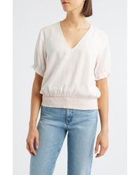 Cloth & Stone - Smocked Waist Top - Lyst