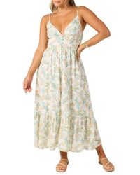 O'neill Sportswear - Pilar Nayomi Floral Print Maxi Dress - Lyst