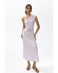 H&M - Draped One-Shoulder Dress - Lyst