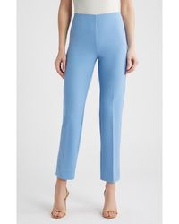 Anne Klein - Hollywood Waist Straight Leg Ankle Pull-On Pants - Lyst