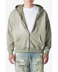 MNML - Basic Faded Cotton Zip-Up Hoodie - Lyst