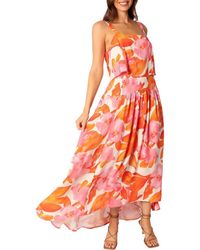 Petal & Pup - Lulu Floral Two-Piece High-Low Dress - Lyst