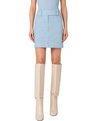 Akris Punto - Sparkle Cotton Stretch Denim Skirt - Lyst