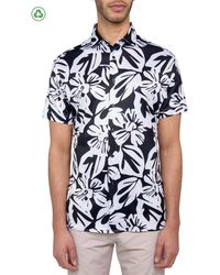 Con.struct - Regular Fit Exploded Floral Print Recycled Performance Golf Button-Down Shirt - Lyst