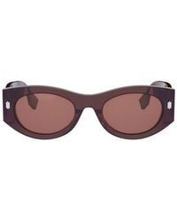 Fendi - Roma 52Mm Oval Sunglasses - Lyst