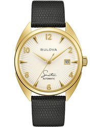 Bulova - Frank Sinatra Fly Me To The Moon Leather Strap - Lyst