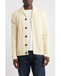 Schott Nyc - Wool Blend Fisherman Cardigan - Lyst