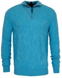 lords of harlech - Quinn Quarter Zip Merino Wool Sweater - Lyst