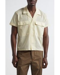 Second Layer - Stripe Camp Shirt - Lyst