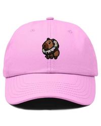 Alix - Capybara Donut Embroidered Cap - Lyst