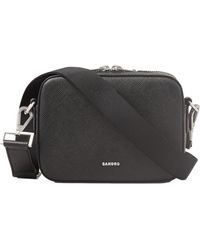 Sandro - Small Reconstituted Leather Bag - Lyst