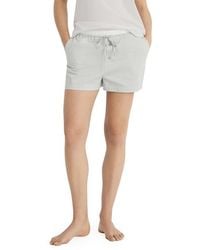 Mango - Stripe Pajama Shorts - Lyst