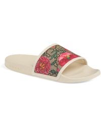 gucci floral slides nordstrom