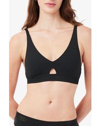 Lacoste - Cutout Wireless Microfiber Bra - Lyst