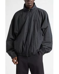 Balenciaga - Loop Sports Icon Micro Tartan Technical Cotton Track Jacket - Lyst
