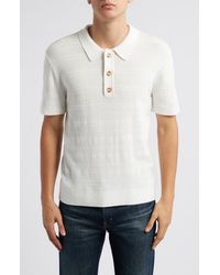 Rails - Nathan Cotton Blend Polo Sweater - Lyst