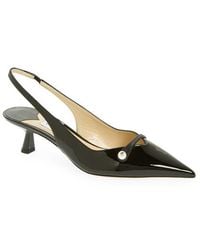 Jimmy Choo - Amita Pointed Toe Slingback Pump - Lyst