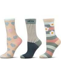 Memoi - Assorted 3-Pack Crew Socks - Lyst
