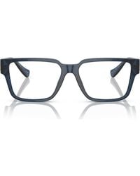 Versace - 55Mm Rectangular Optical Glasses - Lyst