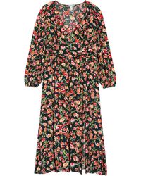 leith botanical print maxi dress