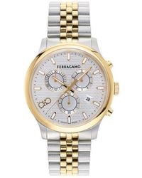 Ferragamo - Duo Chronograph Bracelet Watch, 42Mm - Lyst