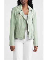 Mauritius - Sofia Lambskin Moto Jacket - Lyst