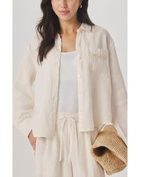 Splendid - Stella Linen Button Down Shirt - Lyst