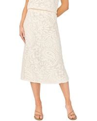 Halogen® - Lace Pull-On Midi Skirt - Lyst