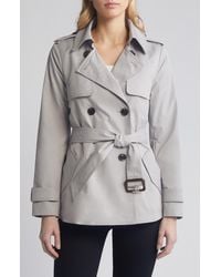 BCBGMAXAZRIA - Double Breasted Belted Trench Coat - Lyst