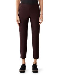 Eileen Fisher - Slim Ankle Stretch Crepe Pants In Casis At Nordstrom Rack - Lyst