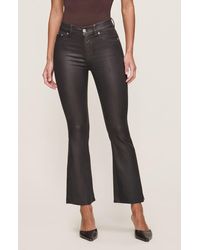 DL1961 - Bridget Boot Instasculpt Coated High Rise Crop Jeans - Lyst