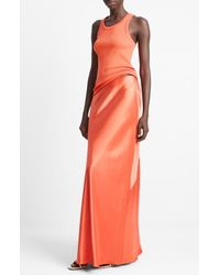 Vince - Satin Maxi Skirt - Lyst
