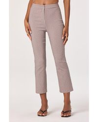 Astr - Alma Gingham Crop Pants - Lyst