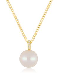 EF Collection - Mother-of-pearl & Diamond Pendant Necklace - Lyst
