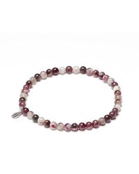 Tiny Rituals - Natural Plum Blossom Tourmaline Energy Bracelet - Lyst