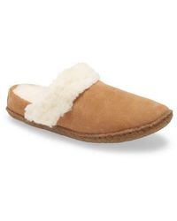 Sorel - Nakiska Ii Faux Shearling Lined Slide Slipper - Lyst