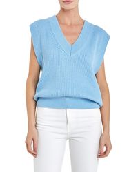 English Factory - Throw On Sweater Vest - Lyst