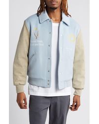 KROST - Coastal Wool Blend Varsity Jacket - Lyst