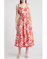 Adelyn Rae - Pami Floral Print Midi Dress - Lyst