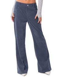 Edikted - Dawn High Waist Wide Leg Corduroy Pants - Lyst