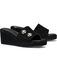 Tory Burch - T-Lock Wedge Sandal - Lyst