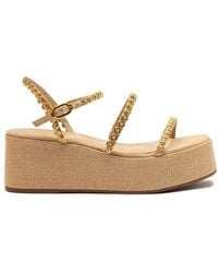 Larroude - Gio Milanina Flatform Sandal - Lyst