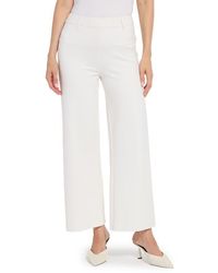 Lyssé - Ntials Erin High Waist Ankle Wide Leg Ponte Pants - Lyst