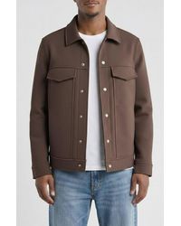 Bagatelle - Double Face Performance Twill Trucker Jacket - Lyst