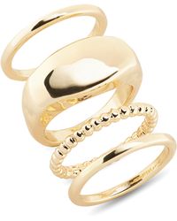 Nordstrom - Set Of 4 Stacking Rings - Lyst