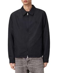 AllSaints - Trey Cotton Blend Jacket - Lyst