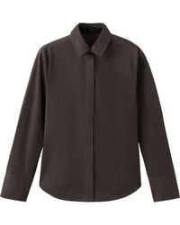Mango - Slim Fit Stretch Poplin Button-Up Shirt - Lyst