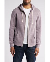 Threads For Thought - Trim Fit Heathered Fleece Zip Hoodie - Lyst