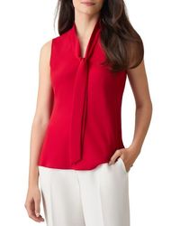 Kasper - Sleeveless Tie Front Top - Lyst